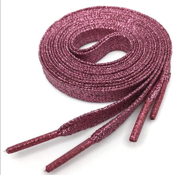 Pink metallic flat shoe laces! - Picture 3 of 3